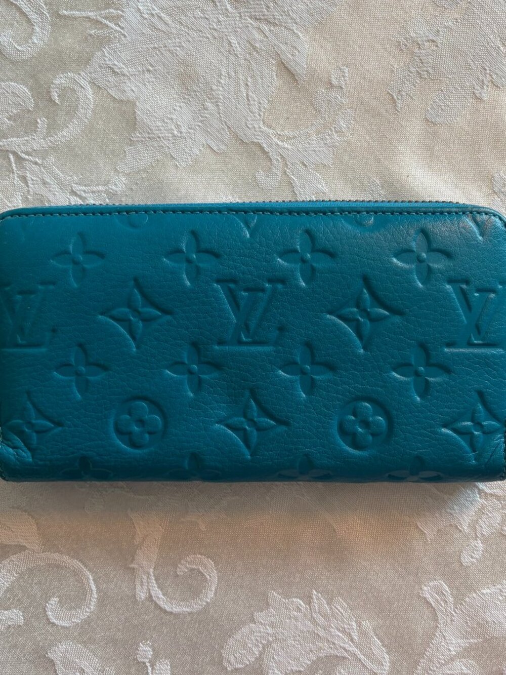 Louis Vuitton Monogram Vernis Zippy Wallet - Teal/Turquoise Blue
